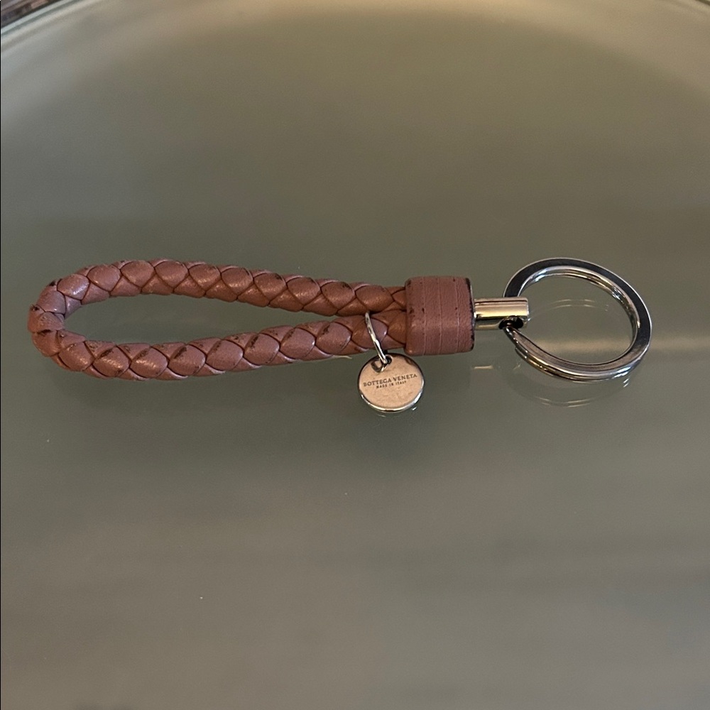 Bottega Venetta Braided Keychain with charm UNISEX EUC